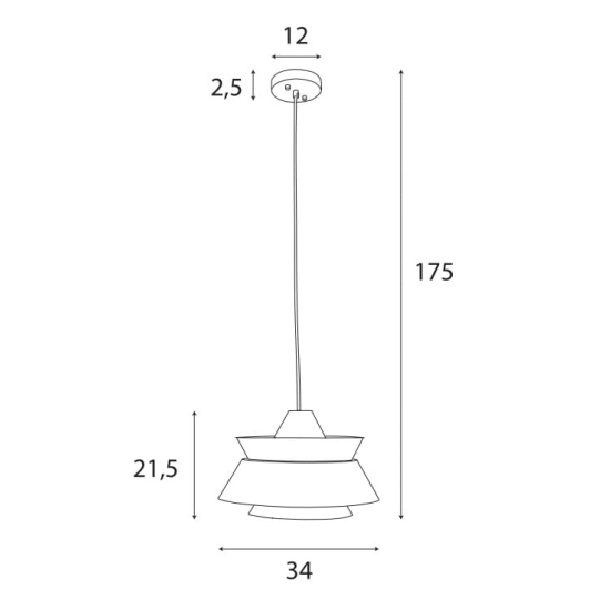 Lampa Wisząca Kioto P0549 MaxLight