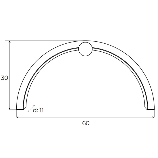 Kinkiet Trio Arc Matt Black Ip44 W0334 MAXLIGHT