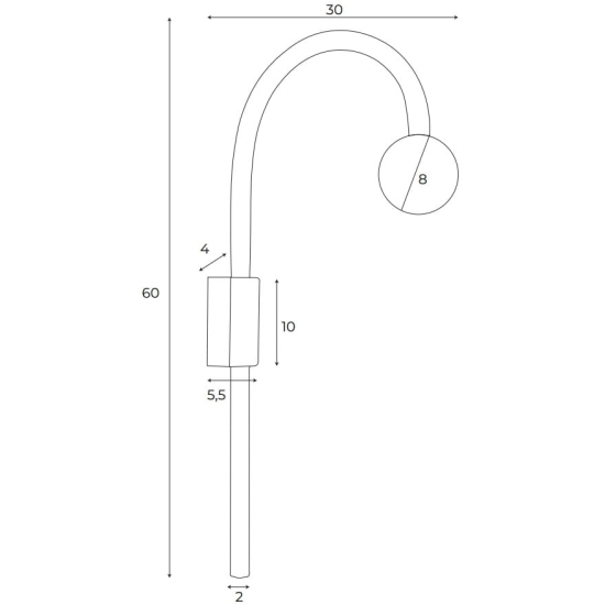 Kinkiet Enigma Czerwony W0344 MaxLight
