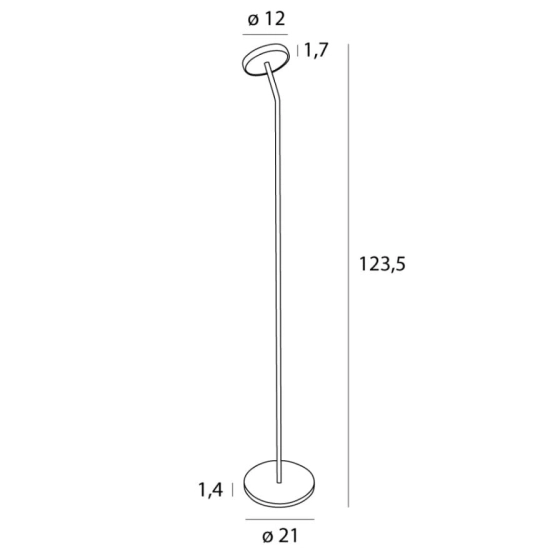 Lampa Podłogowa Ibiza Czarna F0060 MaxLight