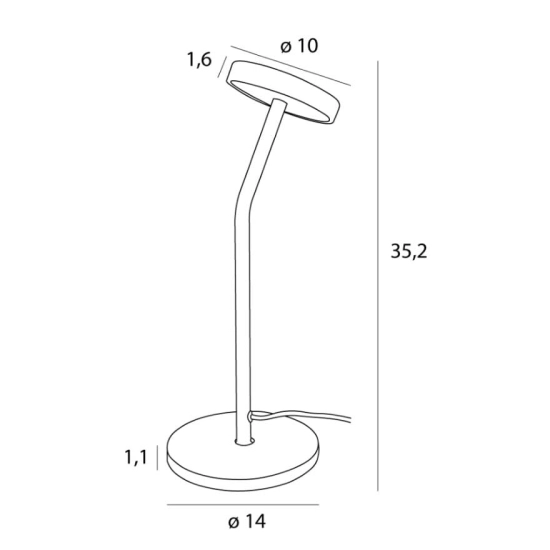 Lampa Stołowa Ibiza Czarna T0061 MaxLight