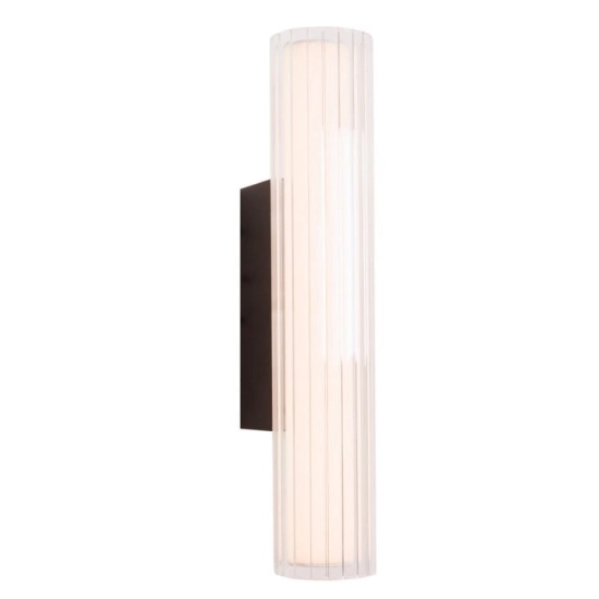 Kinkiet Fayette 31cm 6W Czarny IP44 3000K W0363 MaxLight