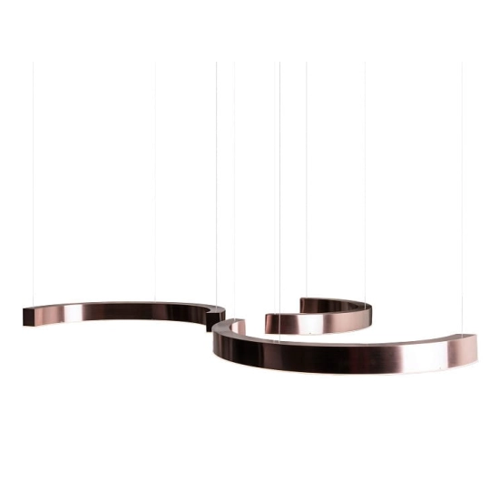 Lampa Wisząca Lotus 40W Brushed Bronze P0571D MaxLight