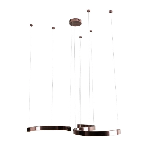 Lampa Wisząca Lotus 40W Brushed Bronze P0571D MaxLight - zdjęcie produktu