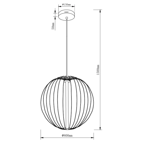 Lampa Wisząca Nelson 31W P0677 MaxLight