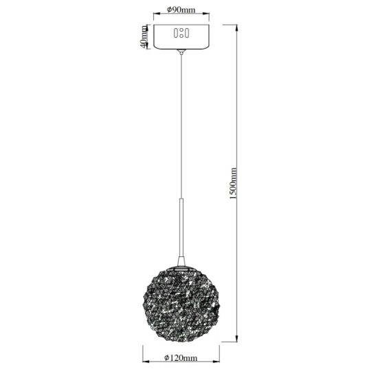 Lampa Wisząca Rita G9 P0679 MaxLight