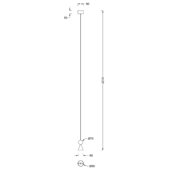 Lampa Wisząca Bingo 11W Czarny + Malachit P0682 MaxLight