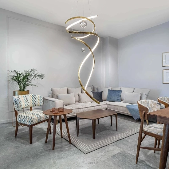 RITZ P0483D LAMPA WISZĄCA ZŁOTO SZCZOTKOWANE MaxLight - zdjęcie produktu