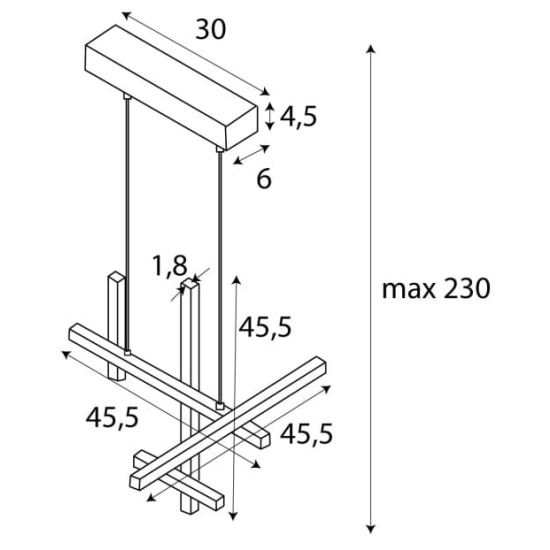 Lampa Wisząca Soho P0546 MaxLight