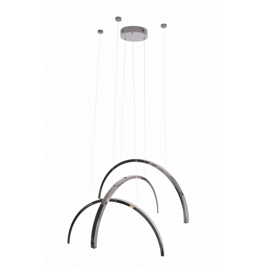 LAMPA WISZĄCA TRIO ARC SHINY BLACK P0508 MAXLIGHT - zdjęcie produktu