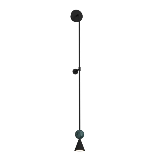 Kinkiet Bingo 5W Czarny + Malachit W0446 MaxLight - zdjęcie produktu
