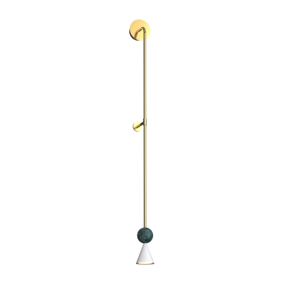 Kinkiet Bingo 5W Złoty + Malachit W0448 MaxLight - zdjęcie produktu