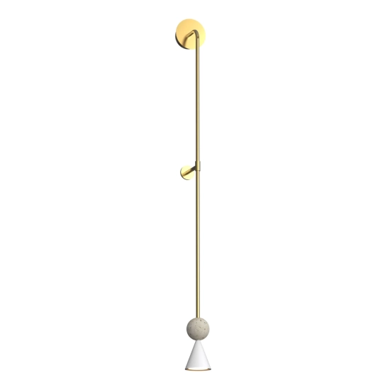 Kinkiet Bingo 5W Złoty + Trawertyn W0449 MaxLight - zdjęcie produktu
