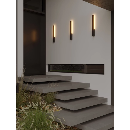 Lampa Zewnętrzna Kaprun 6W Czarna IP65 W0458 MaxLight