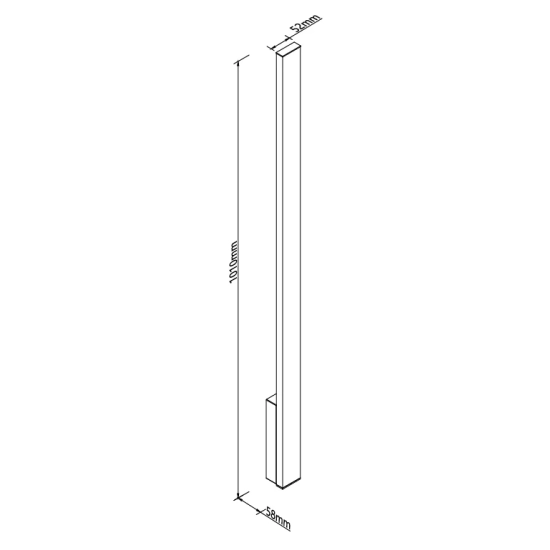 Lampa Zewnętrzna Kaprun 12W Czarna IP65 W0459 MaxLight