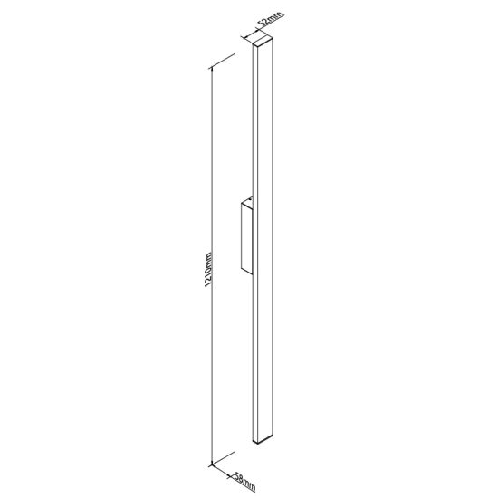 Lampa Zewnętrzna Predazzo 20W Czarna IP65 W0461 MaxLight