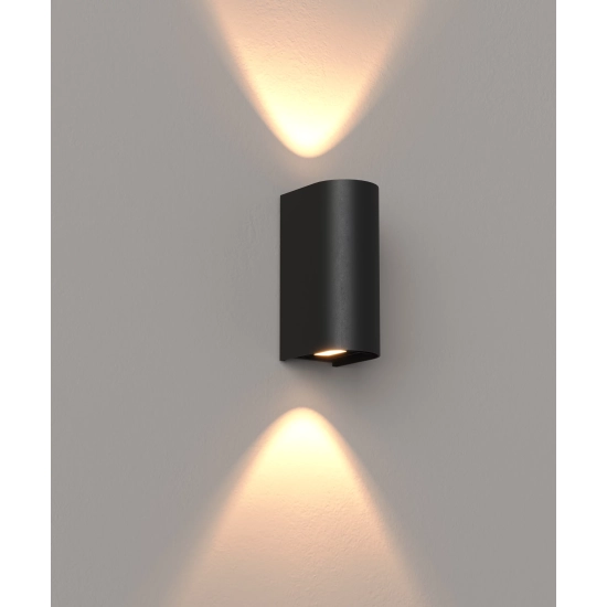 Lampa Zewnętrzna Badia 12W Czarna IP65 W0469 MaxLight