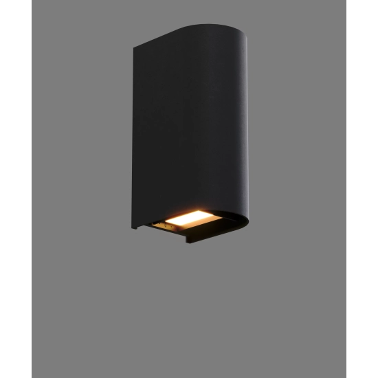 Lampa Zewnętrzna Badia 12W Czarna IP65 W0469 MaxLight