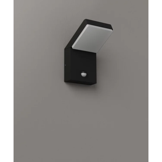 Lampa Zewnętrzna Z Czujnikiem Ruchu Fiss 20W Czarny IP66 W0472 MaxLight