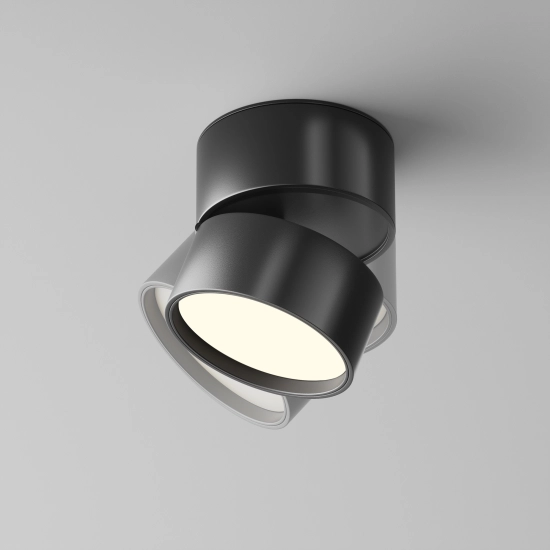 Plafon natynkowy Onda LED 12W 3000K czarny C024CL-12W3K-B-1 Maytoni - zdjęcie dodatkowe 4