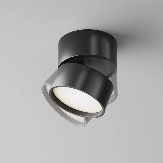 Plafon natynkowy Onda LED 12W 4000K czarny C024CL-L12B4K Maytoni - zdjęcie dodatkowe 4