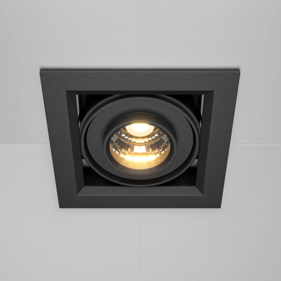 Lampa wpuszczana Metal Modern LED DL093-01-10W3K-B Maytoni - kolor czarny - zdjęcie dodatkowe 1