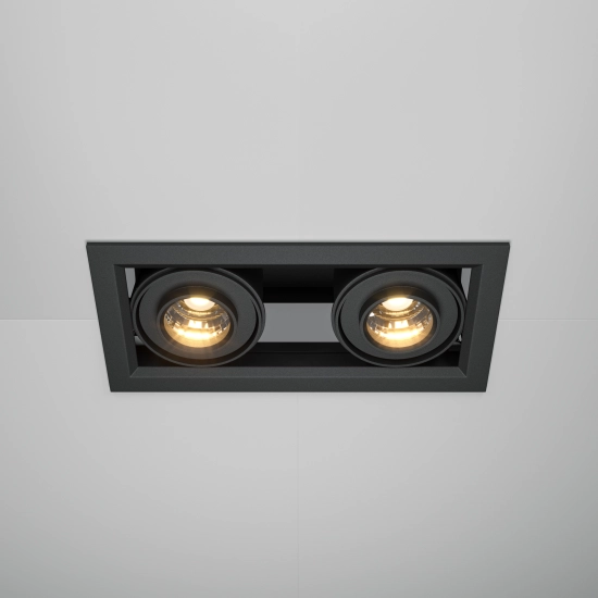 Lampa wpuszczana Metal Modern LED DL093-02-10W3K-B Maytoni - kolor czarny - zdjęcie dodatkowe 1