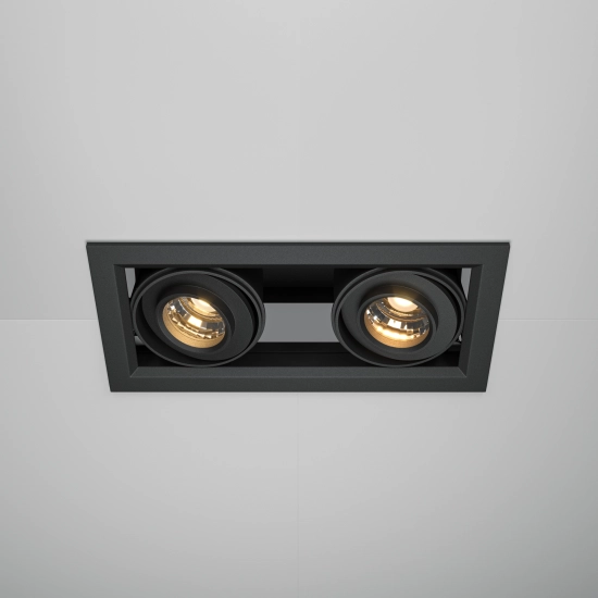 Lampa wpuszczana Metal Modern LED DL093-02-10W3K-B Maytoni - kolor czarny - zdjęcie dodatkowe 2