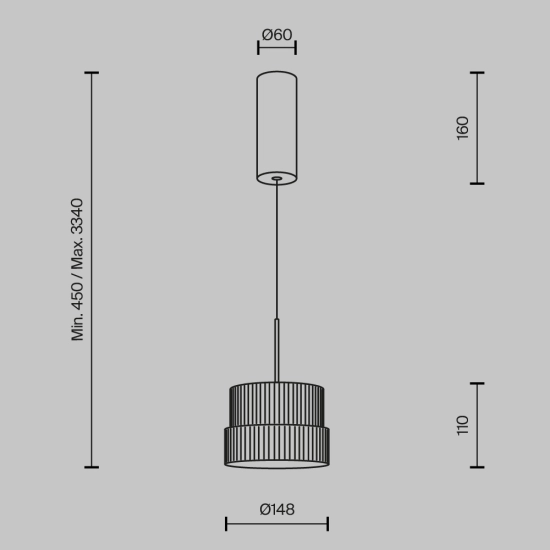 Lampa wisząca Maytoni MOD496PL-L12WK - kolor biały - zdjęcie dodatkowe 2