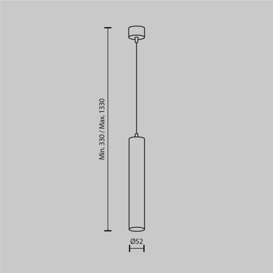 Lampa wisząca Focus LED 12W 4000K biały P072PL-L12W4K-1 Maytoni - zdjęcie dodatkowe 3