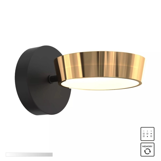 LARA MB7170-1-3BGT KINKIET CZARNO-ZŁOTY/BLACK-GOLD ZUMA LINE