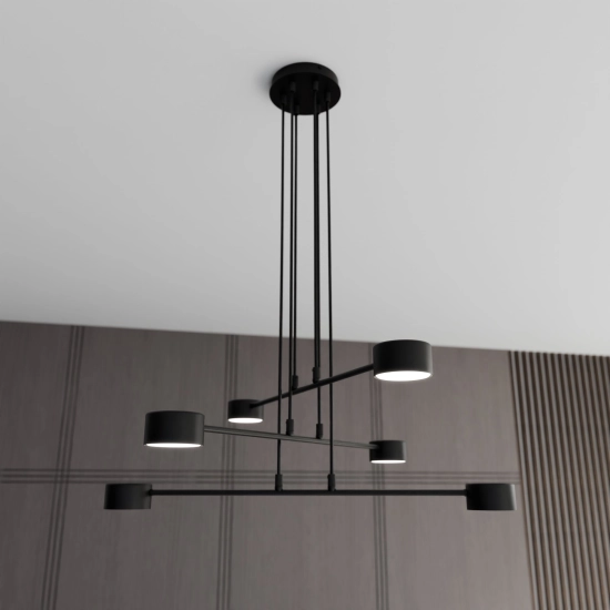 Lampa wisząca MODUS 6 BLACK 1339/6 EMIBIG Lighting