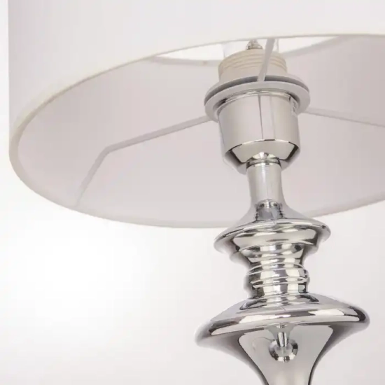 Lampa stołowa ABU DHABI T01413CH-WH CosmoLight - zdjęcie dodatkowe 2
