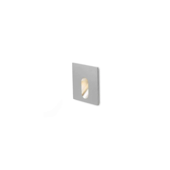MEMPHIS SQ wpuszczana w ścianę srebrno-szara 230V LED 3W 60° 3000K R12688 Rendl light studio - zdjęcie produktu