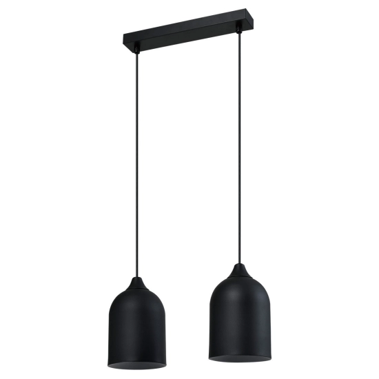 Metalowa lampa wisząca Nilo czarna 2xGU10 LP-0110/2L BK Light Prestige