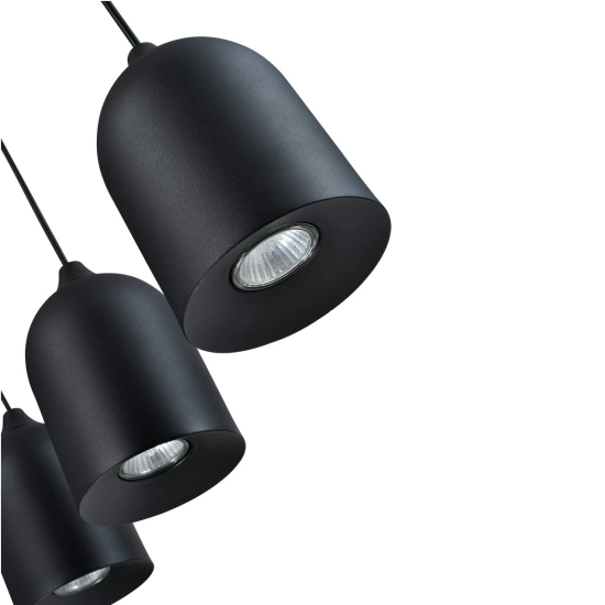 Metalowa lampa wisząca Nilo czarna 3xGU10 LP-0110/3L BK Light Prestige