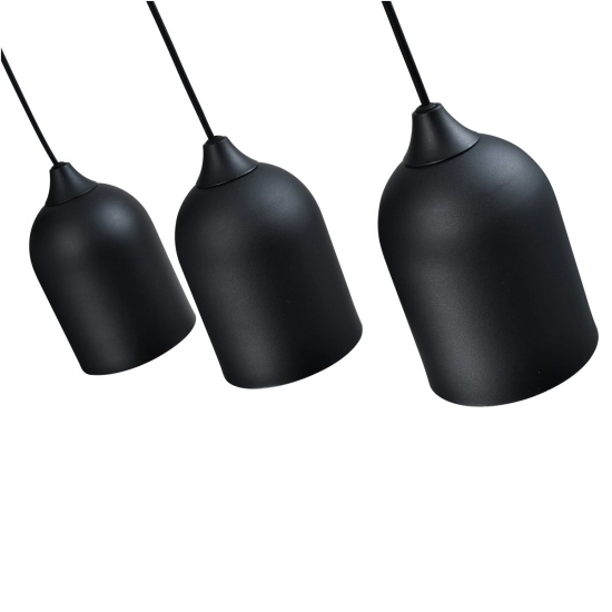 Metalowa lampa wisząca Nilo czarna 3xGU10 LP-0110/3L BK Light Prestige