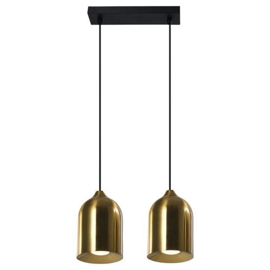 Metalowa lampa wisząca Nilo złota 2xGU10 LP-0110/2L GD Light Prestige