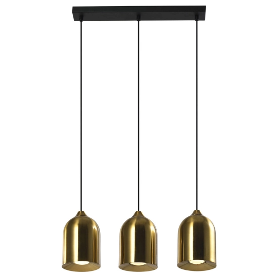 Metalowa lampa wisząca Nilo złota 3xGU10 LP-0110/3L GD Light Prestige