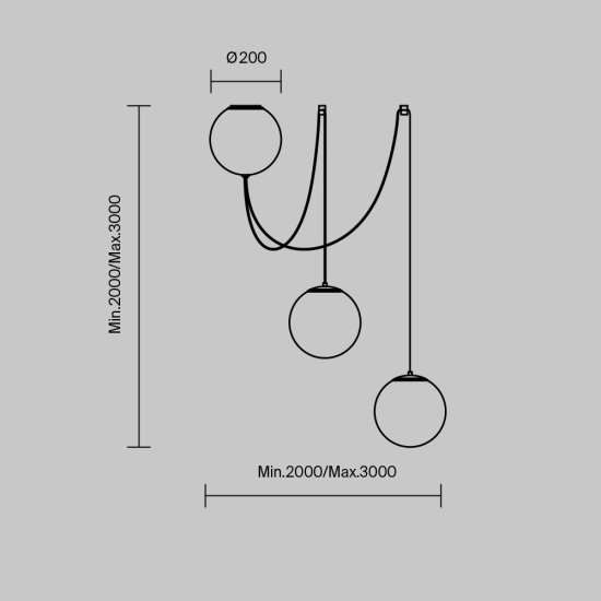 Lampa wisząca Twins MOD427PL-L30B3K1 Maytoni - zdjęcie dodatkowe 8