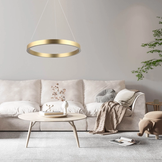Lampa wisząca złota MIDWAY Triangle LP-033/1P S GD LIGHT PRESTIGE - zdjęcie produktu