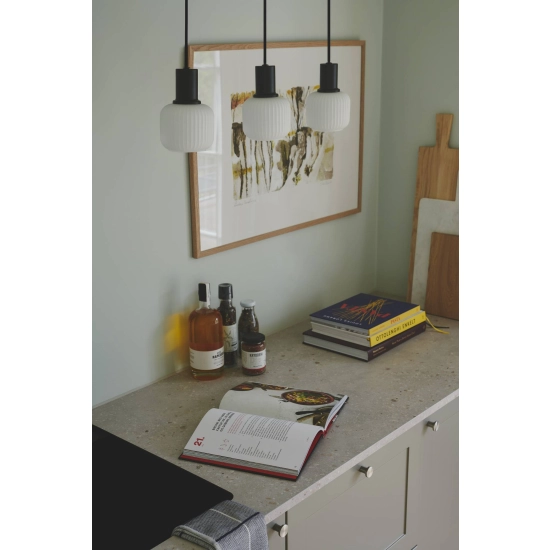 Lampa wisząca Milford 3xE14 czarna 2412623003 Nordlux