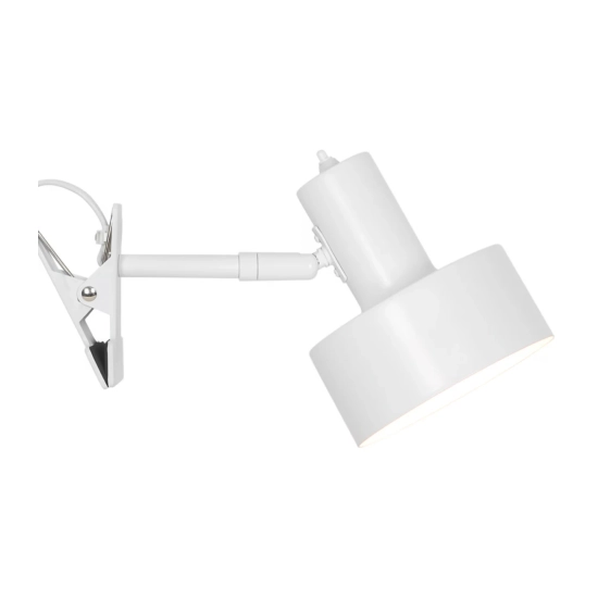Minimalistyczna lampa z klipsem Matis biała 2512222001 Nordlux