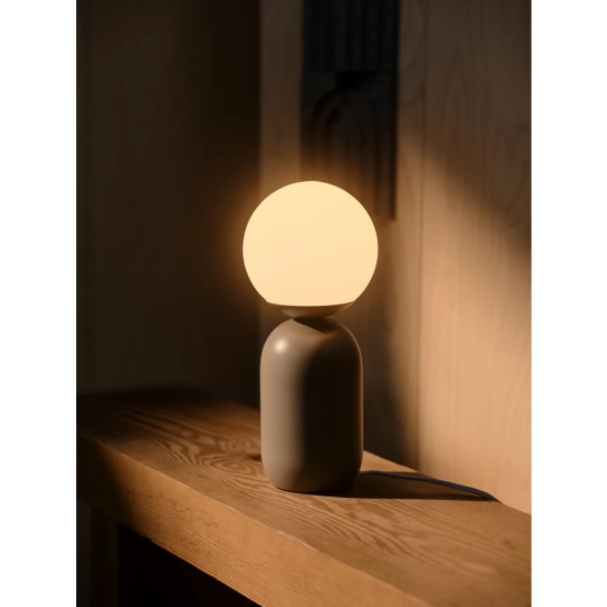 Minimalistyczna lampka stołowa Notti – jasnobrązowa 2011035018 Nordlux