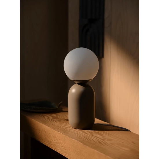 Minimalistyczna lampka stołowa Notti – jasnobrązowa 2011035018 Nordlux