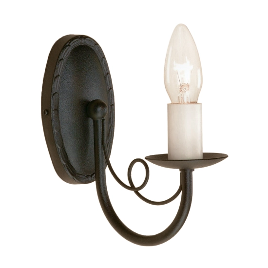kinkiecik.pl Kinkiet Minster – 1 źródło światła – Czarny MN1-BLACK Elstead Lighting