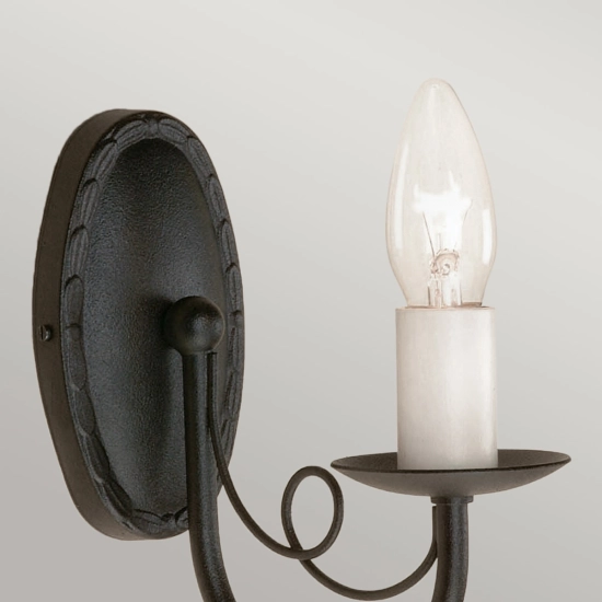Kinkiet Minster – 1 źródło światła – Czarny MN1-BLACK Elstead Lighting