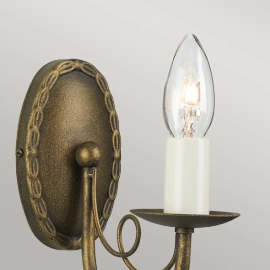 Kinkiet Minster – 1 źródło światła – Czarno-złoty MN1-BLK-GOLD Elstead Lighting
