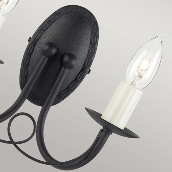 Kinkiet Minster – 2 źródła światła – Czarny MN2-BLACK Elstead Lighting
