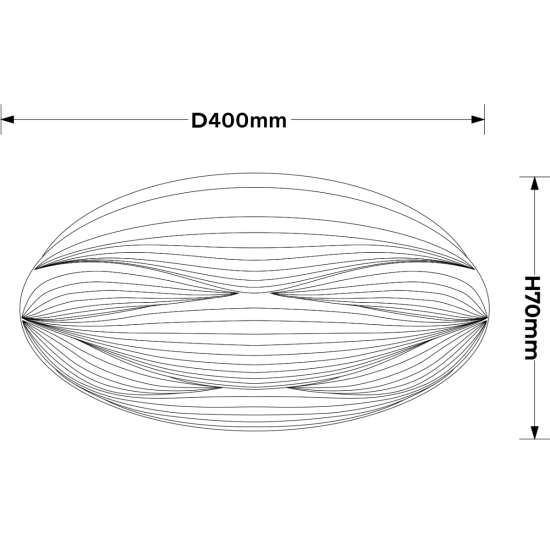 Moluna 40cm biały LED 4000K LP-9623/1C-40 WH Light Prestige